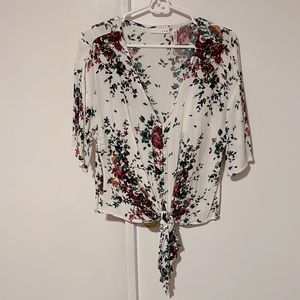 LUQ floral blouse, size small